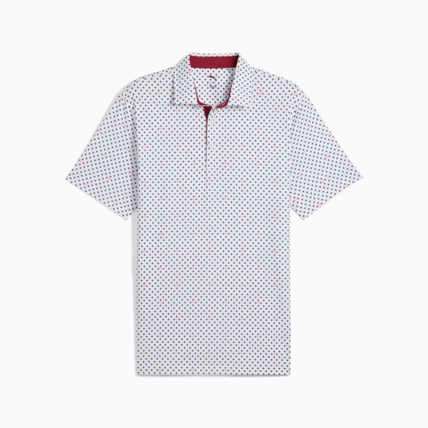 MATTR Burgh Golf Polo Men, White Glow-Deep Navy, large-ZAF