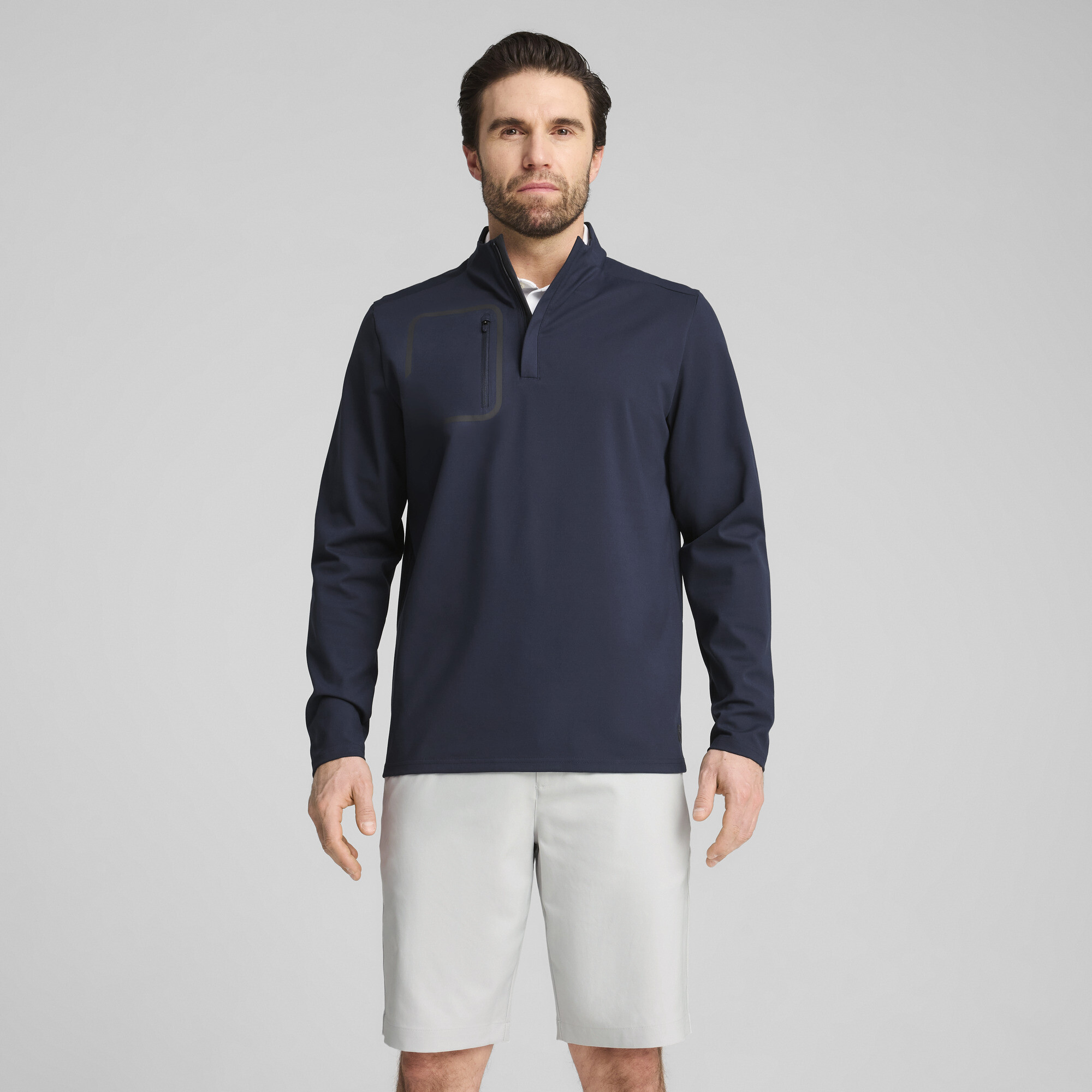 Puma CLOUDSPUN Tech Golftop Herren | Mit Plain | Deep Navy | Größe: XXL