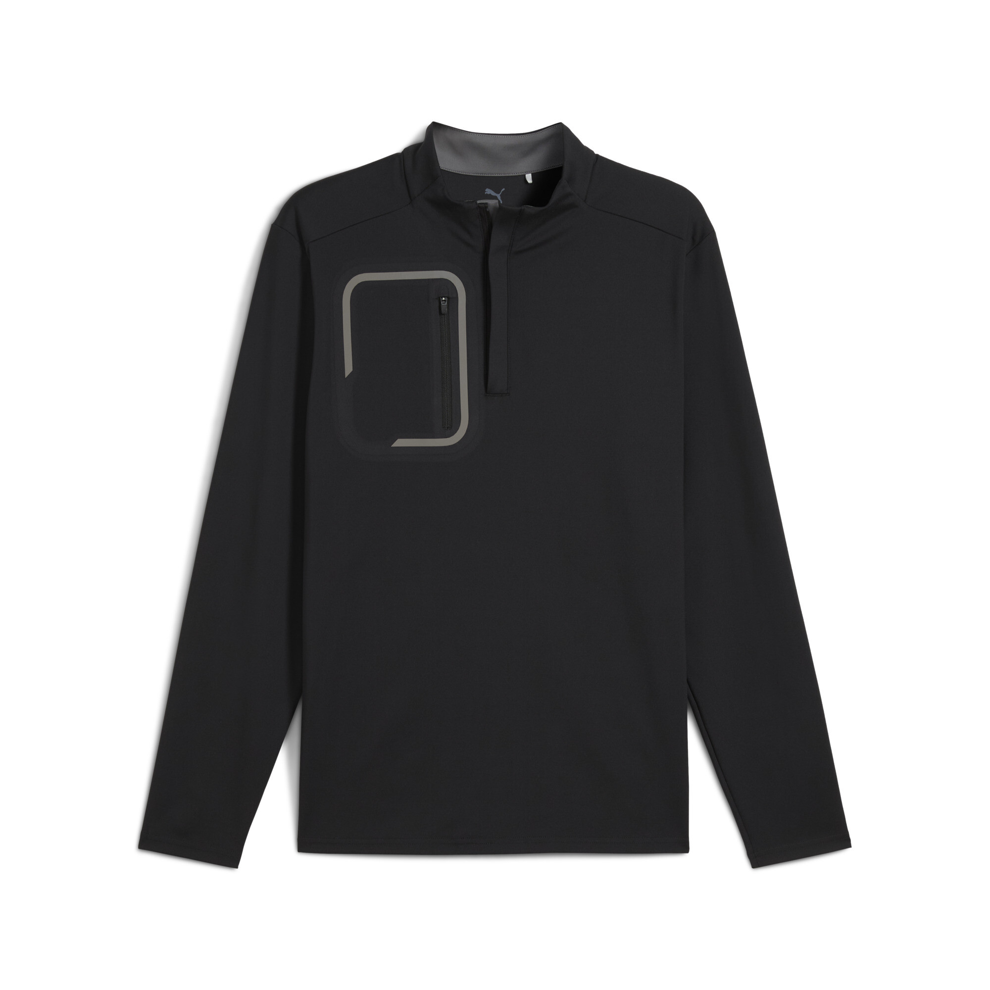 PUMA CLOUDSPUN Tech golftop met kwartrits voor Heren, Zwart, Maat XXL thumbnail 3