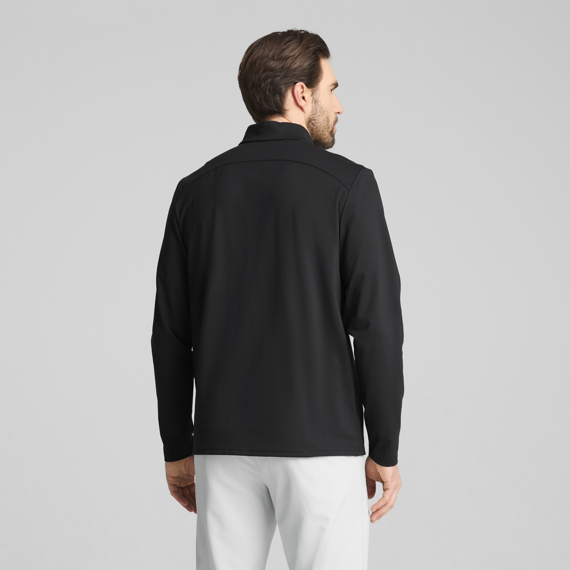 PUMA CLOUDSPUN Tech golftop met kwartrits voor Heren, Zwart, Maat XXL thumbnail 5