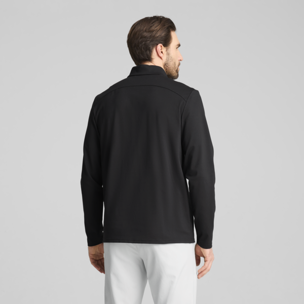 CLOUDSPUN Tech Quarter Zip Golf Top Men, PUMA Black, large-ZAF