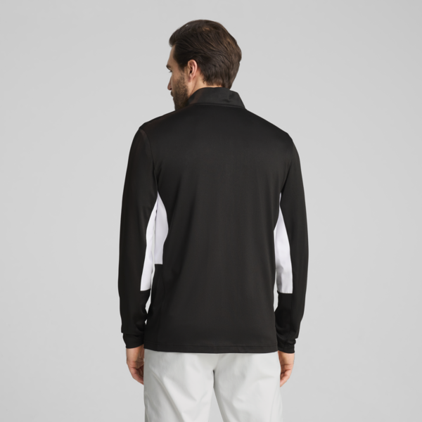 Pure 2.0 Quarter Zip Golf Top Men, PUMA Black, large-ZAF