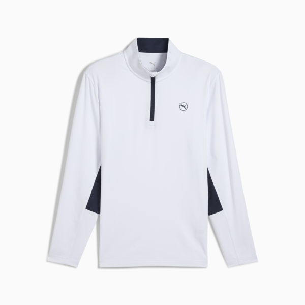 Pure 2.0 Quarter Zip Golf Top Men, White Glow, large-ZAF