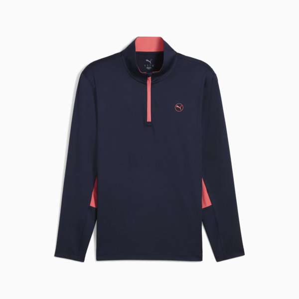 Pure 2.0 Quarter Zip Golf Top Men, Deep Navy, large-ZAF