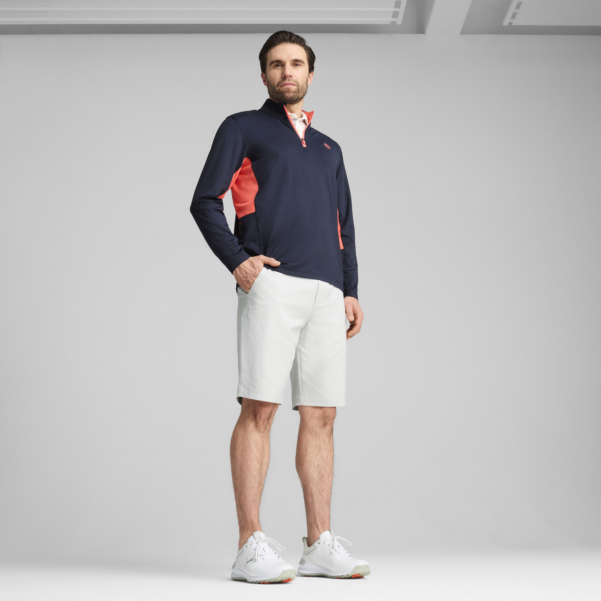 Pure 2.0 golftop met kwartrits voor Heren, Blauw, Maat 6XL | PUMA