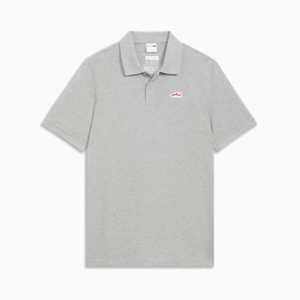 Polo Suede, Medium Gray Heather, large-MEX