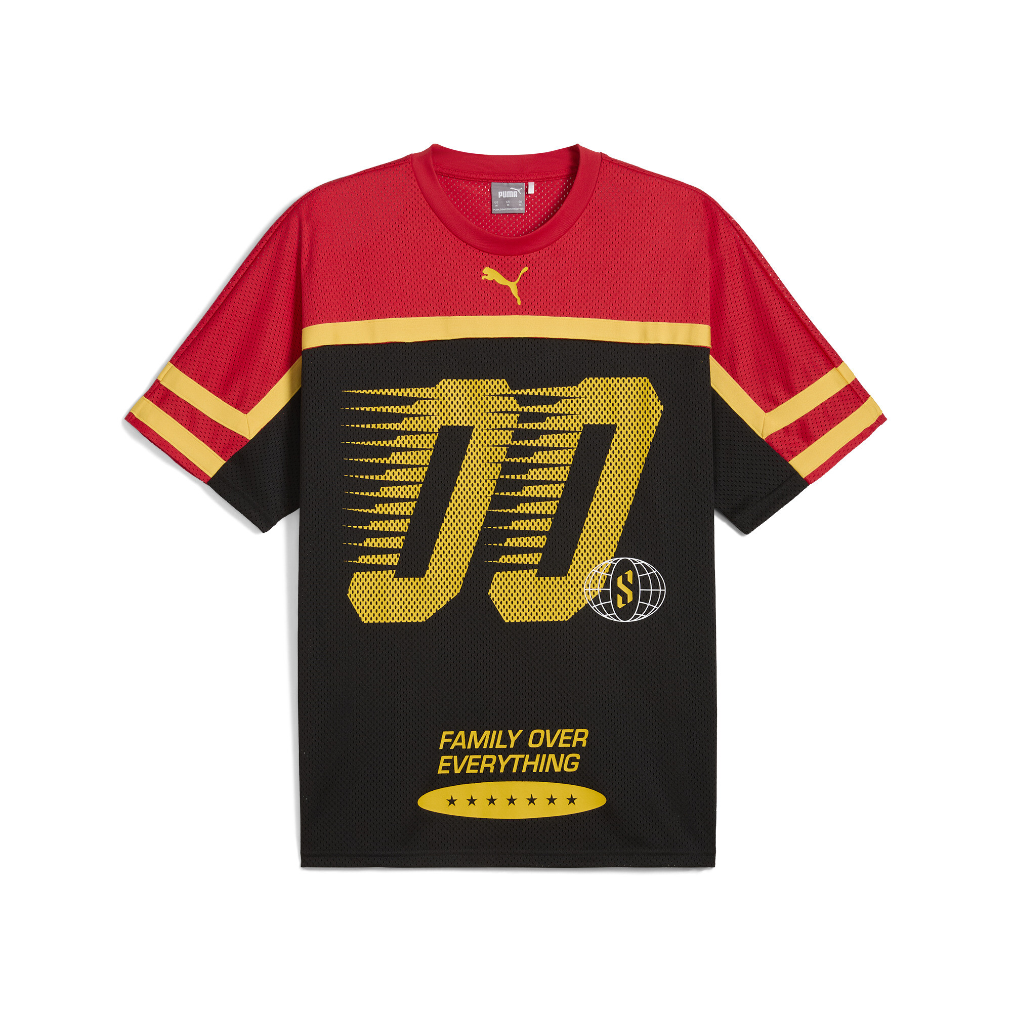 Scoots Trail Blazing basketbalshirt voor Heren, Zwart/Rood, Maat M | PUMA