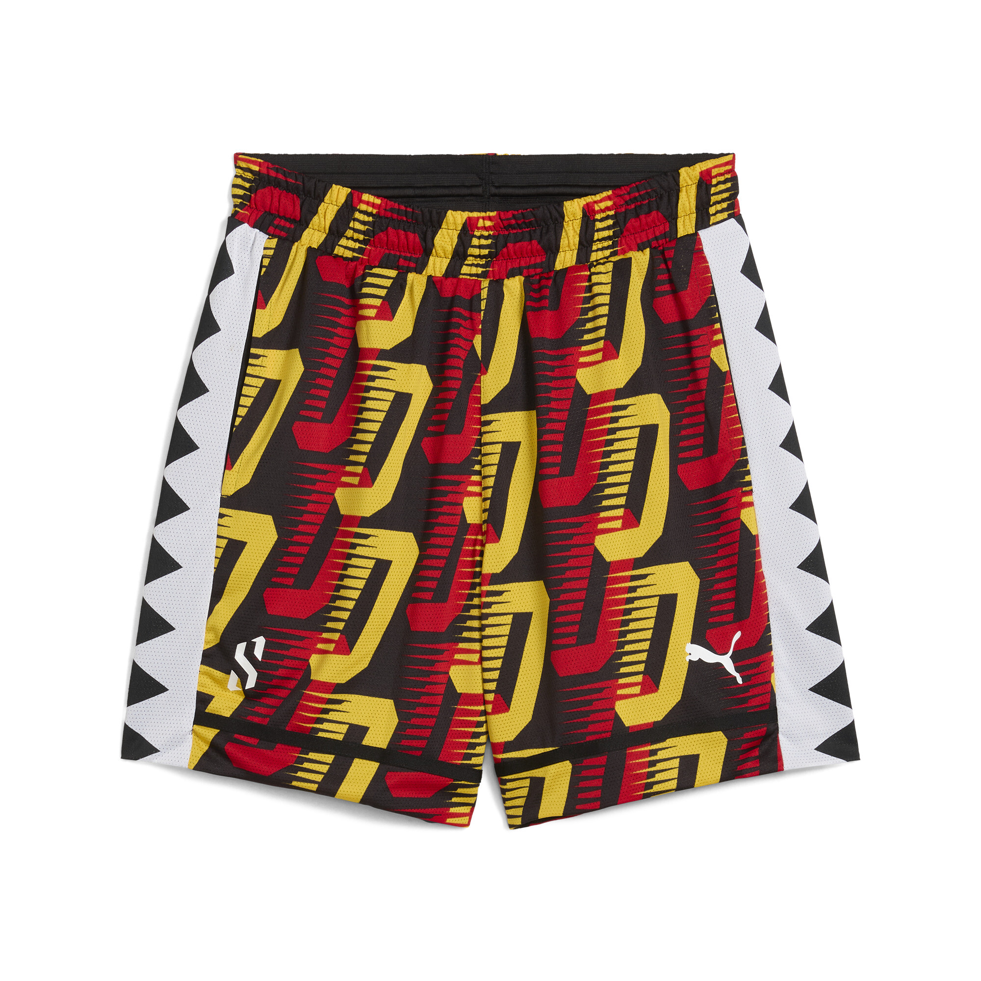 Puma Scoot All Jaws Basketballshorts mit Allover-Print Herren | Mit Plain | Black/Aop | Größe: XS