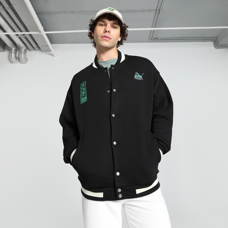 

Men's PUMA SUPER Relaxed Fit Baseball Jacket