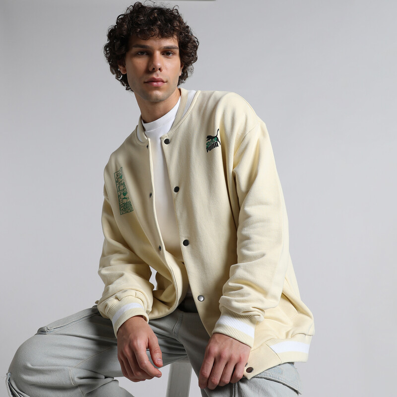 

Men's PUMA SUPER Relaxed Fit Baseball Jacket