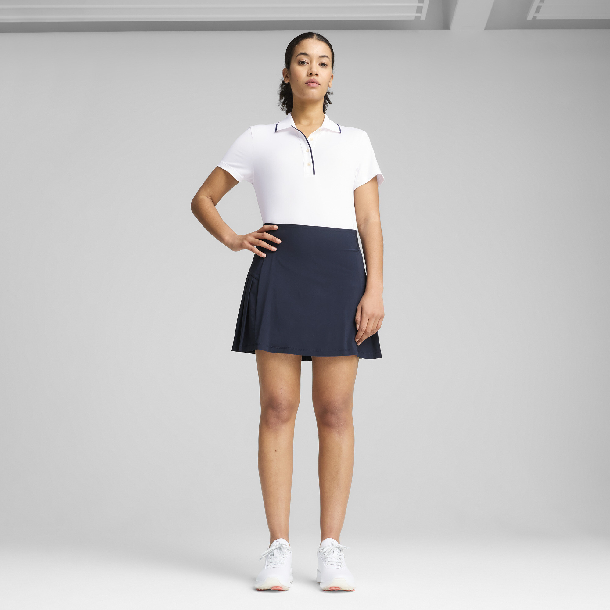 PUMA CLOUDSPUN Bridges golfpolo met korte mouwen voor Dames, Wit, Maat XL thumbnail 4