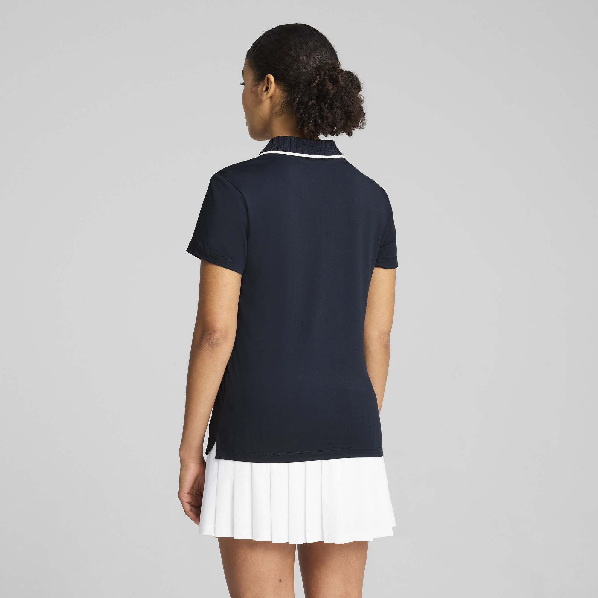 PUMA CLOUDSPUN Bridges golfpolo met korte mouwen voor Dames, Blauw, Maat S thumbnail 5