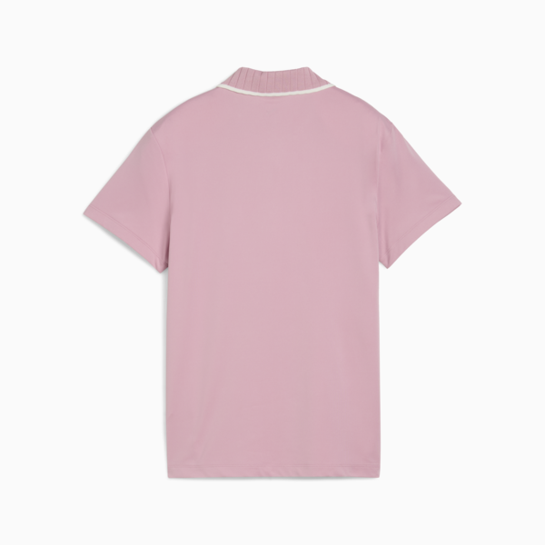 CLOUDSPUN Bridges Short Sleeve Golf Polo Women, Poised Pink, large-ZAF