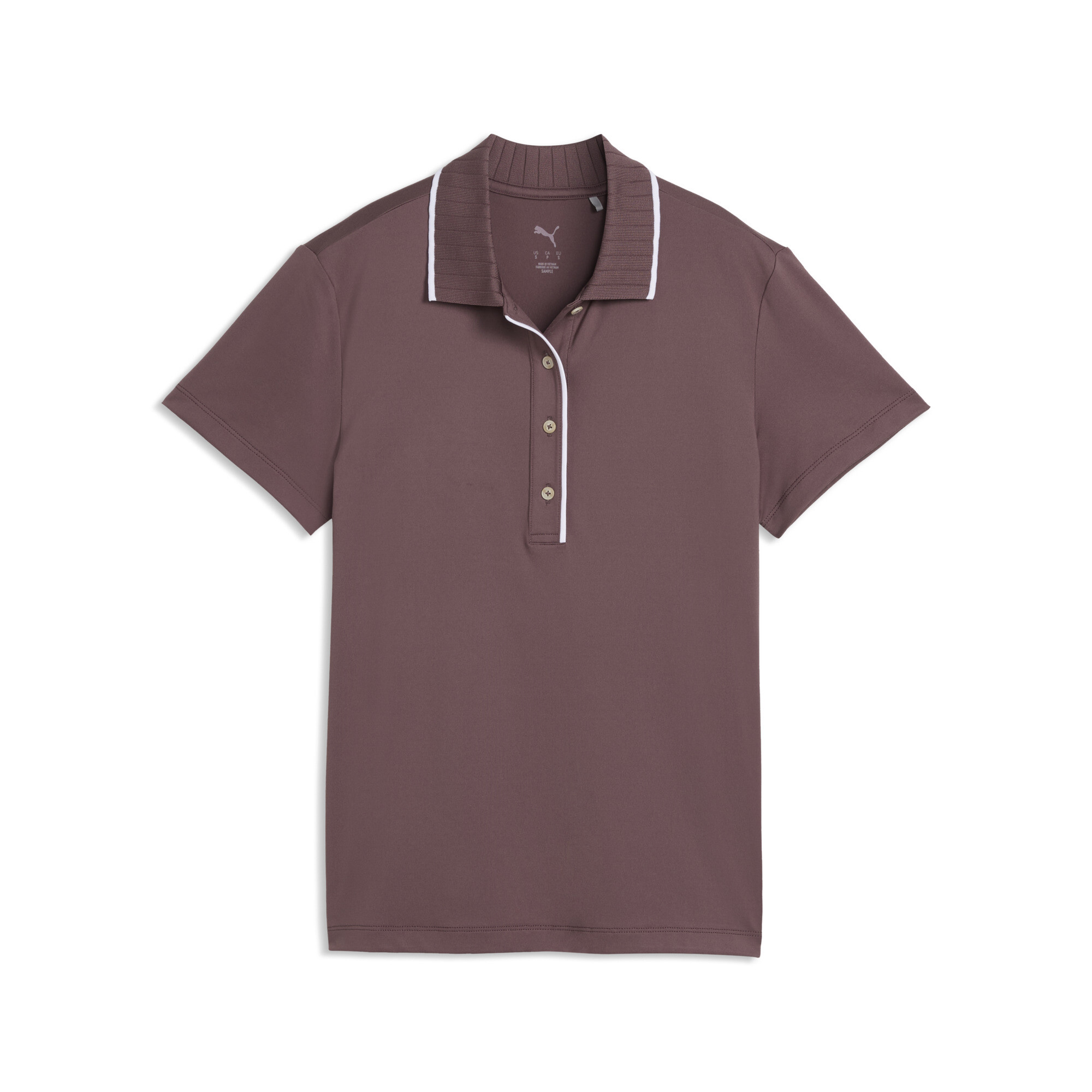 PUMA CLOUDSPUN Bridges Kurzärmeliges Golf-Polo Damen, Kleidung, Braun, XXL