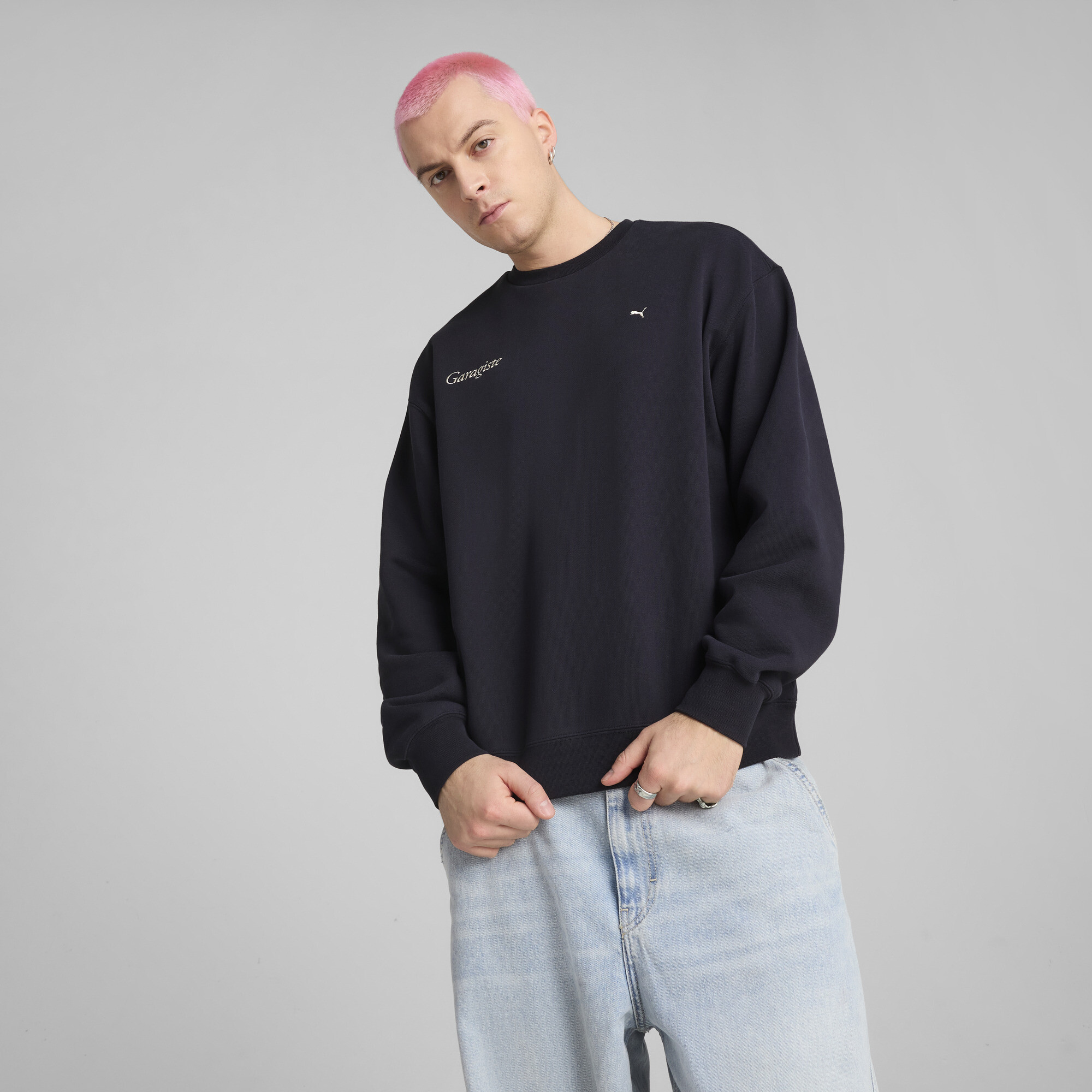 Puma MMQ Crewneck mit Grafik Herren | Mit Plain | New Navy | Größe: XXL