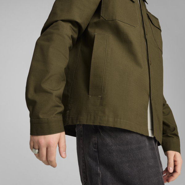 MMQ Ripstop Overshirt Men, Olive Drab, large-MEX