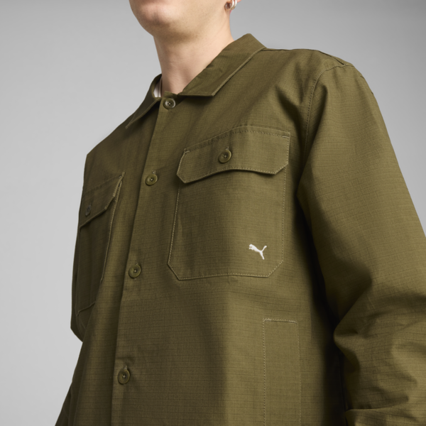 MMQ Ripstop Overshirt Men, Olive Drab, large-MEX