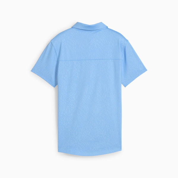 MATTR Animal Deboss Short Sleeve Polo Women, Team Light Blue, large-ZAF