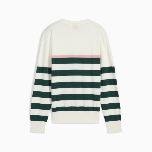 Resort Stripe Sweater Women, Warm White-Dark Myrtle, large-ZAF