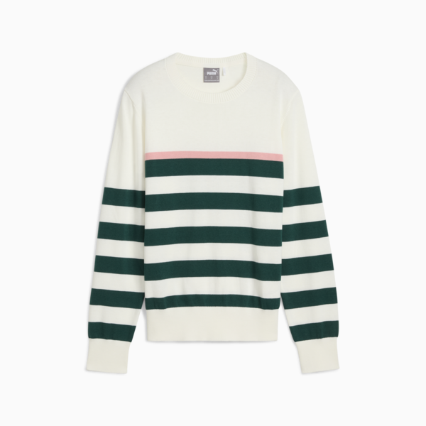 Resort Stripe Sweater Women, Warm White-Dark Myrtle, large-ZAF
