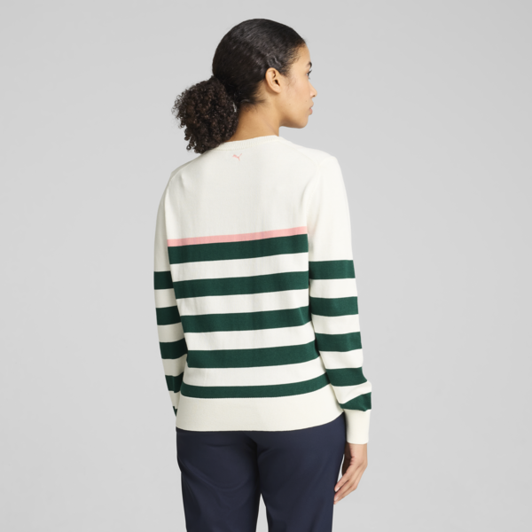 Resort Stripe Sweater Women, Warm White-Dark Myrtle, large-ZAF