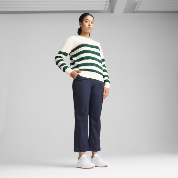 Resort Stripe Sweater Women, Warm White-Dark Myrtle, large-ZAF
