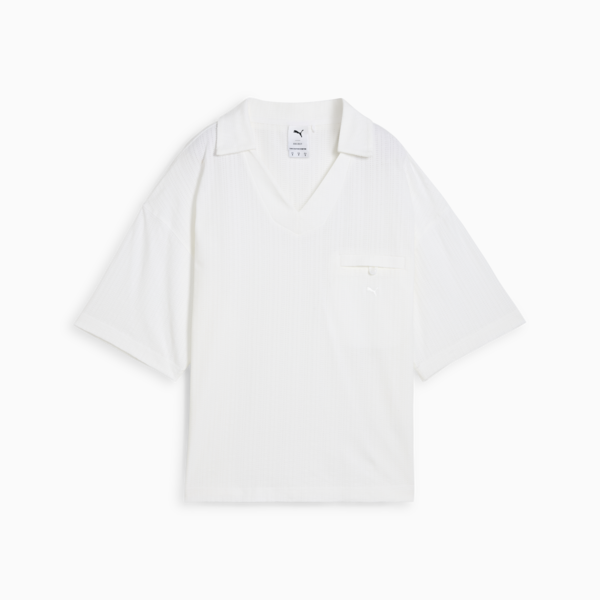 Remera oversize YONA para mujer, PUMA White, large-ARG