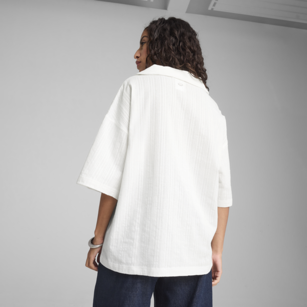 Remera oversize YONA para mujer, PUMA White, large-ARG