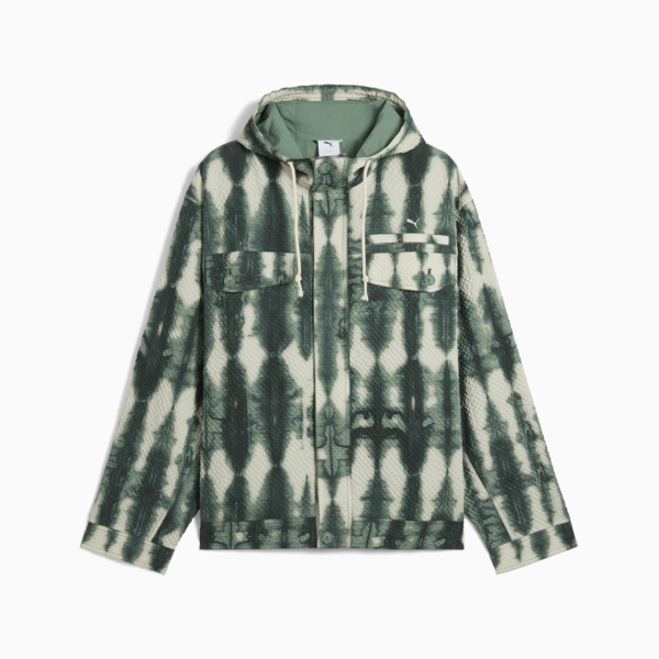 Campera PALAIS ARTISAN Cloqué para hombre, Green Moon, large-ARG