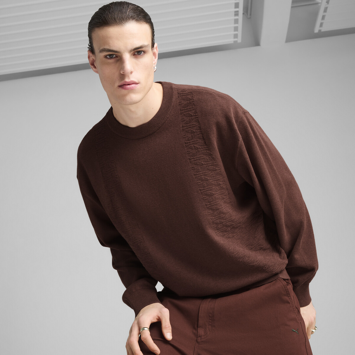 PALAIS ARTISAN Crew Top Men in Chocotart by PUMA, Small