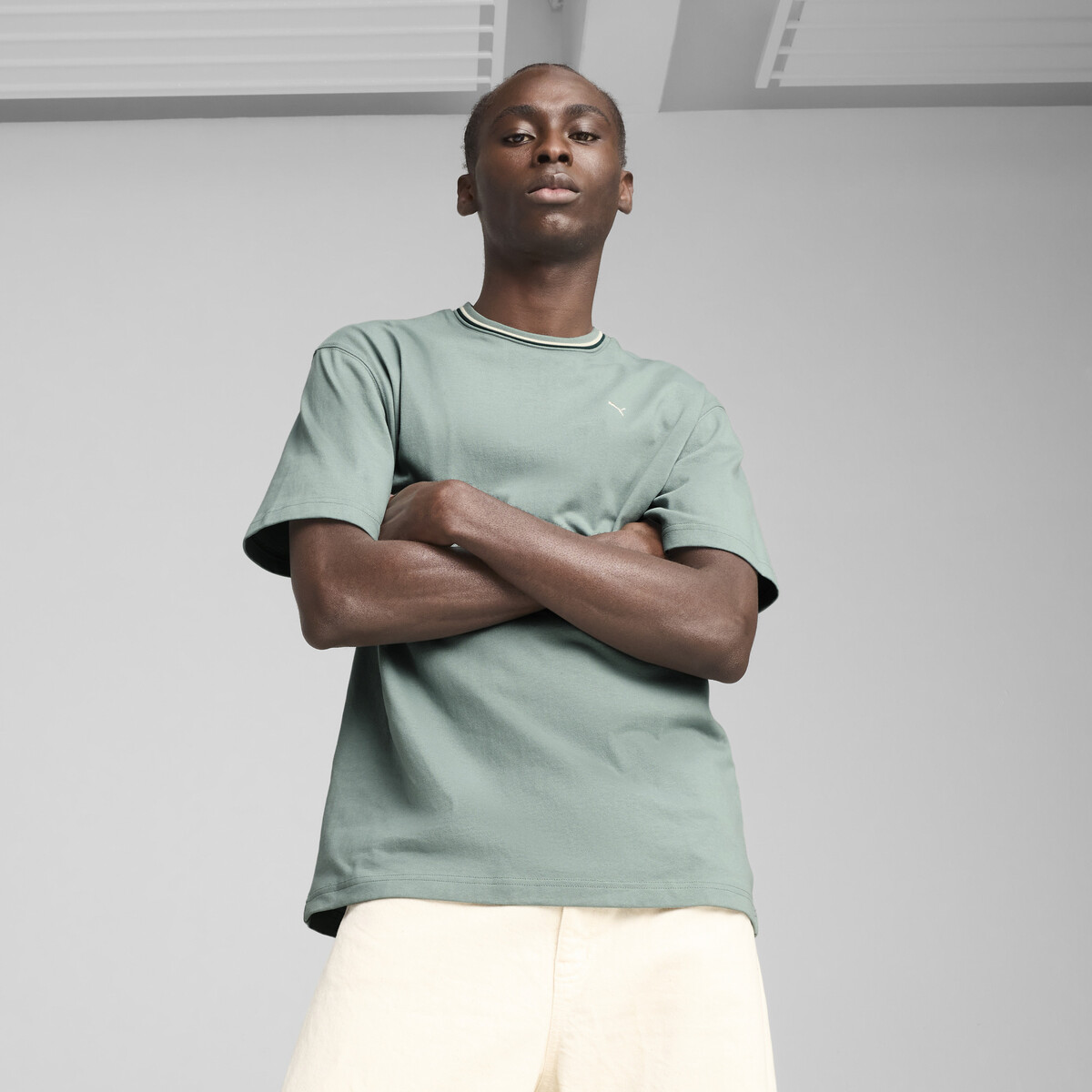 PALAIS ARTISAN T-Shirt Men in Green Moon by PUMA, Large