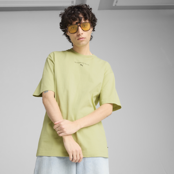 GRAPHICS The PUMA Cat Tee Men, Pistachio Green, large-ZAF