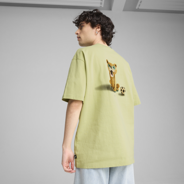 GRAPHICS The PUMA Cat Tee Men, Pistachio Green, large-ZAF