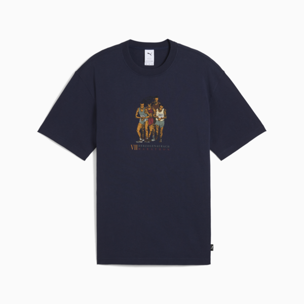 GRAPHICS Marathon Tee Men, PUMA Navy, large-ZAF