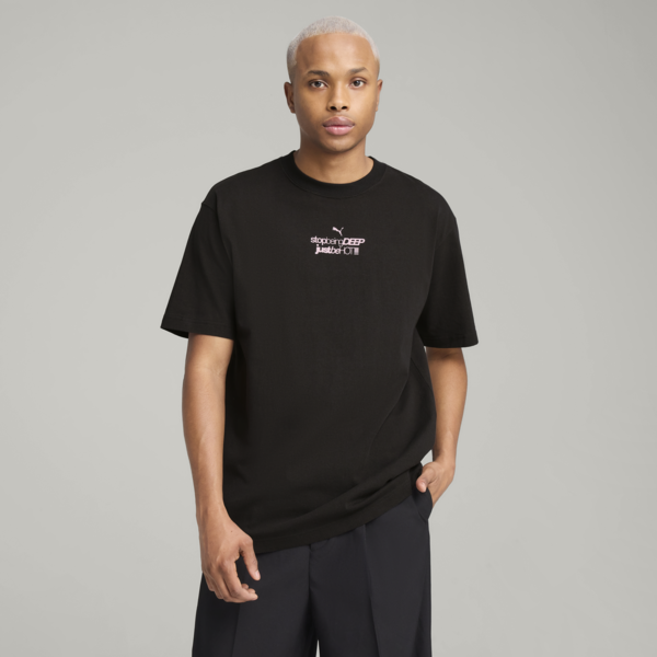 PUMA x CHARLOTTE ROHDE Tee Men, PUMA Black, large-MEX