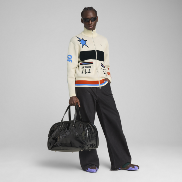 SPECIAL ITEMS Knit Moto Jacket Men, Alpine Snow, large-ZAF