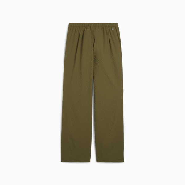 Pantalones YONA Cloqué para mujer, Olive Drab, large-ARG