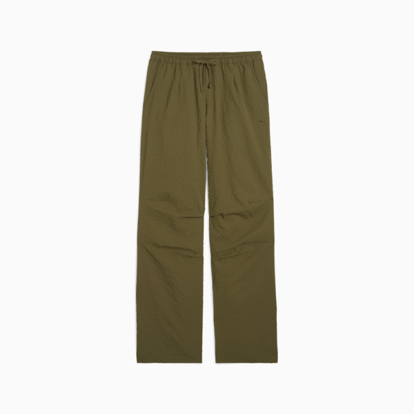 Pantalones YONA Cloqué para mujer, Olive Drab, large-ARG