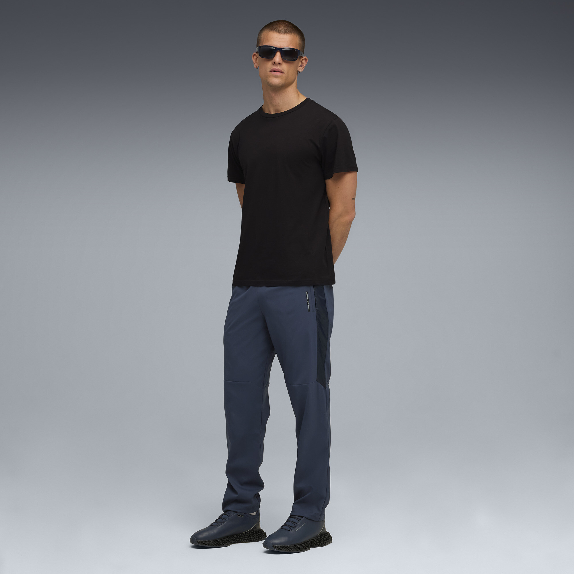PUMA Porsche Design geweven tech broek voor Heren, Blauw, Maat XS thumbnail 4