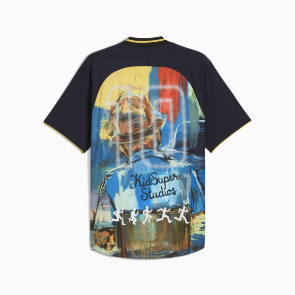 PUMA x KIDSUPER Graphic Jersey Men, New Navy, large-MEX