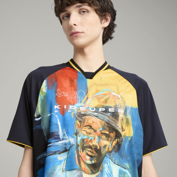 PUMA x KIDSUPER Graphic Jersey Men, New Navy, large-MEX