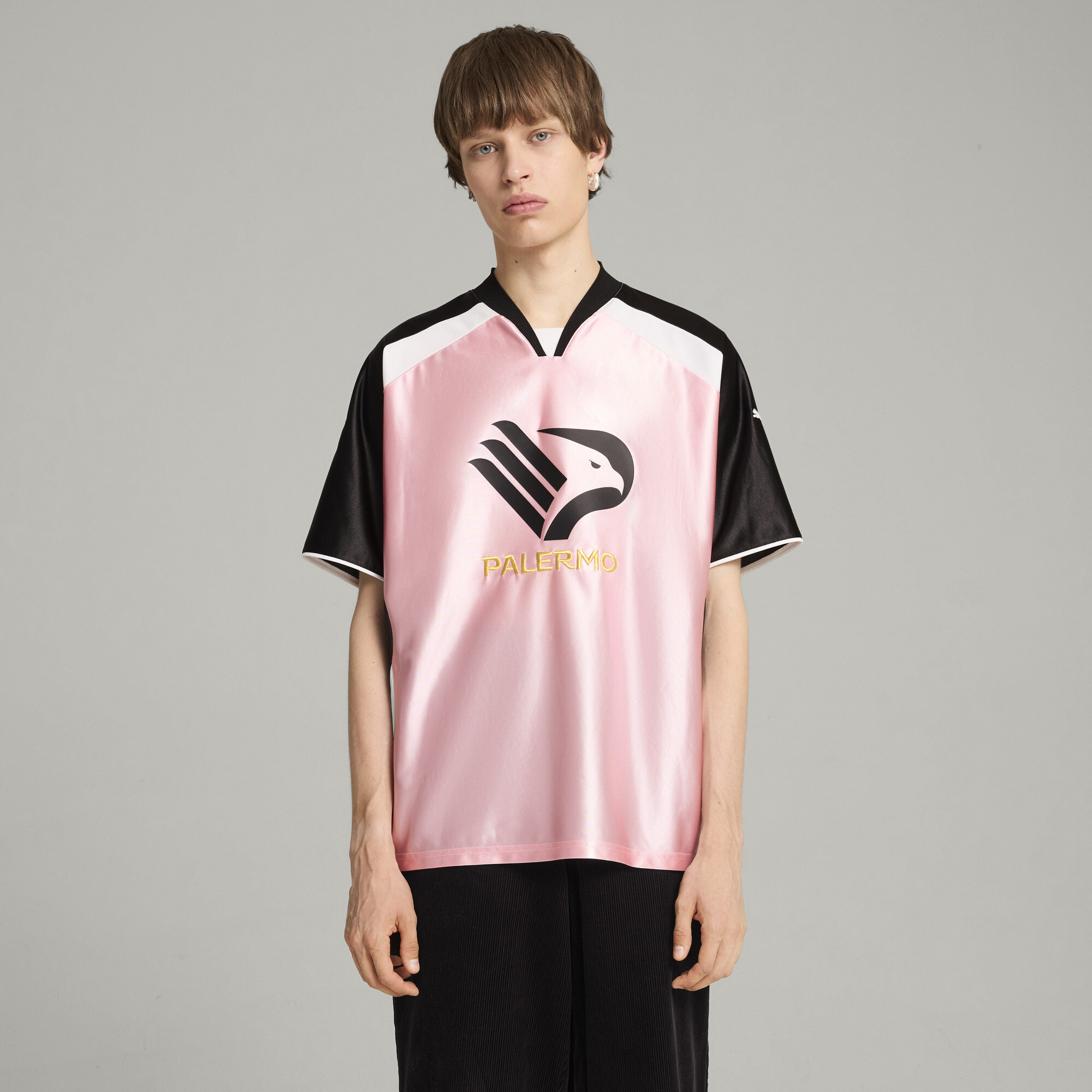 Puma x PALERMO F.C. Trikot Unisex | Mit Logo Print | Bright Pink | Größe: XL