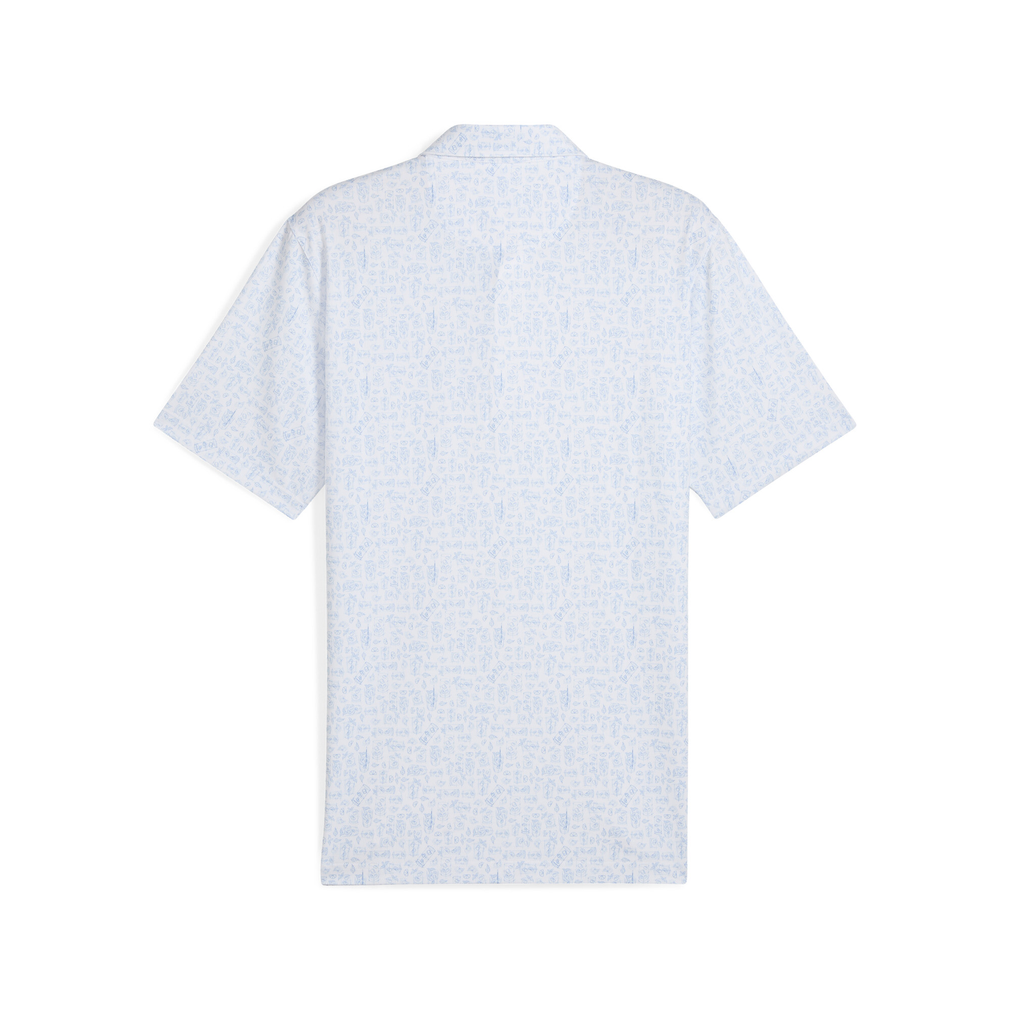 PUMA x ARNOLD PALMER Sketch golfpolo, Blauw/Wit