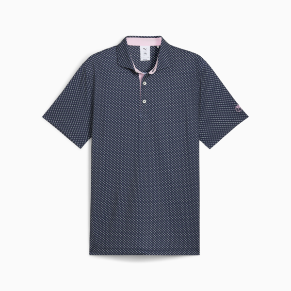 PUMA x ARNOLD PALMER Micro Umbrellas Golf Polo Men, Deep Navy-Warm White, large-ZAF