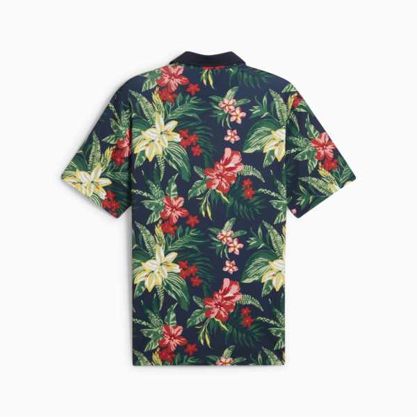 PUMA x PALM TREE CREW Floral Polo Men, Deep Navy, large-ZAF