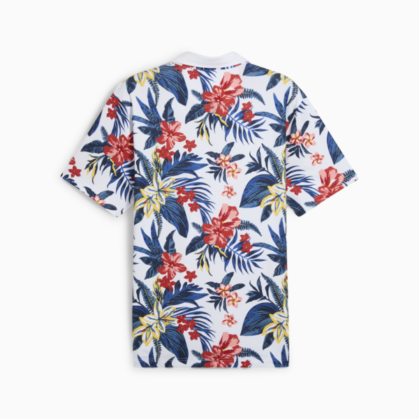 PUMA x PALM TREE CREW Floral Polo Men, White Glow, large-ZAF