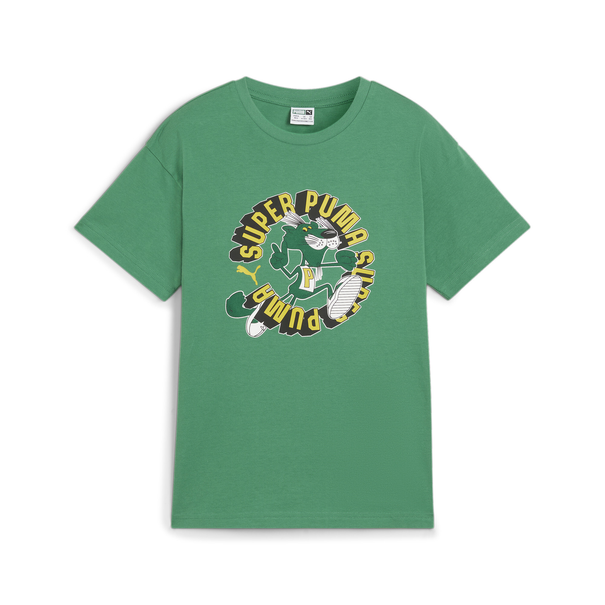 DOWNTOWN SUPER Puma T-Shirt Teenager Für Herren Für Damen Für Kinder | Mit Print | Archive Green | Größe: 9-10Y