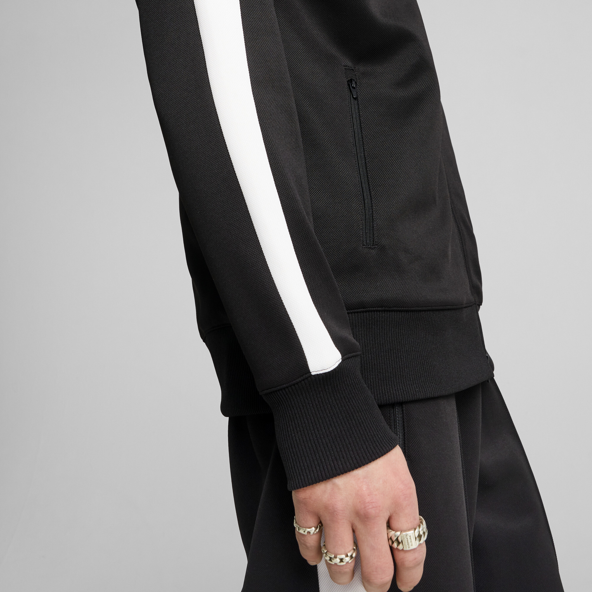 PUMA T7 ALWAYS ON trainingsjack voor Heren, Zwart, Maat S thumbnail 4