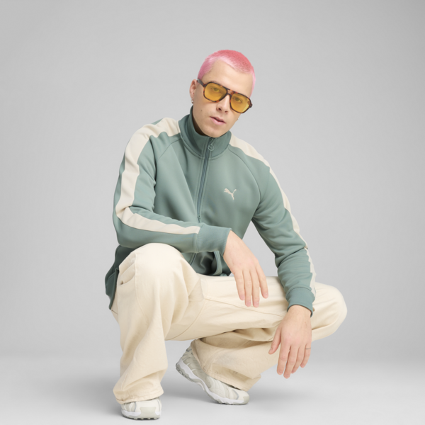 T7 ALWAYS ON Track Jacket Men, Green Moon, large-MEX