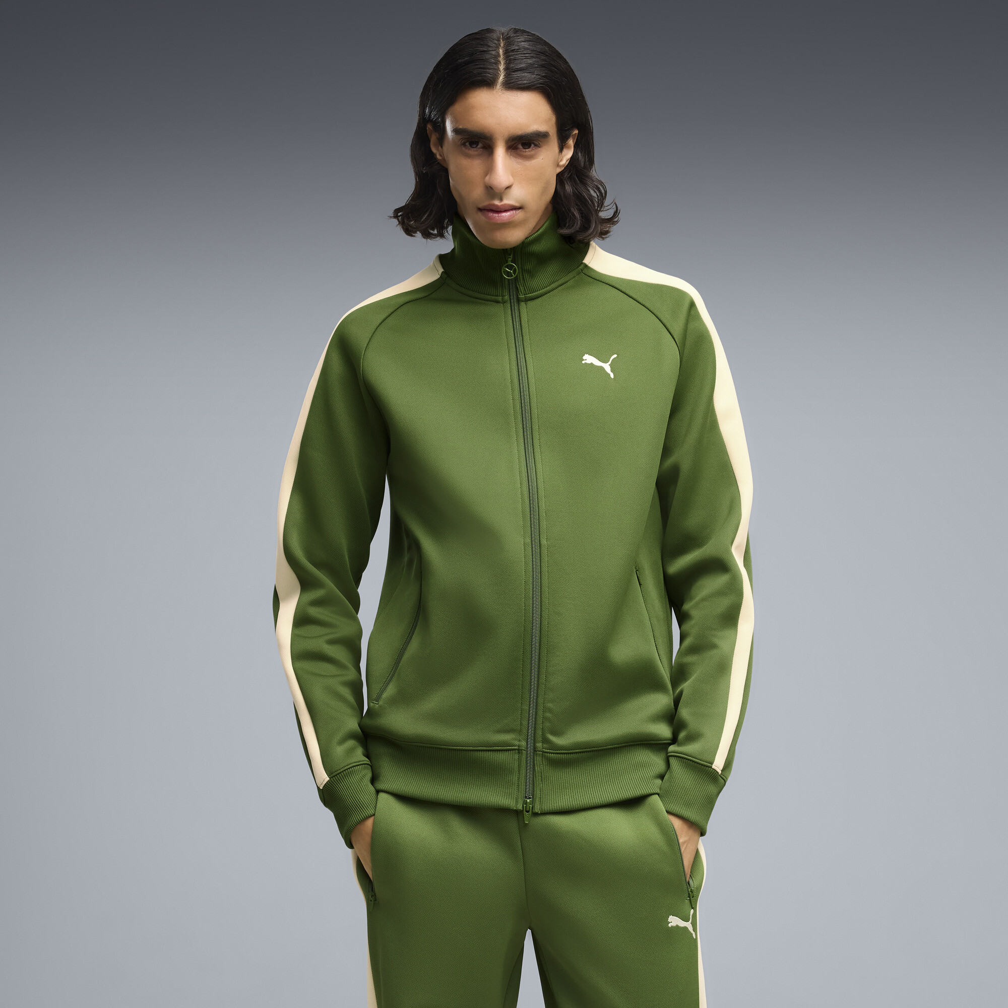 PUMA Veste de survtement T7 ALWAYS ON Homme Vtements Vert M 75 €